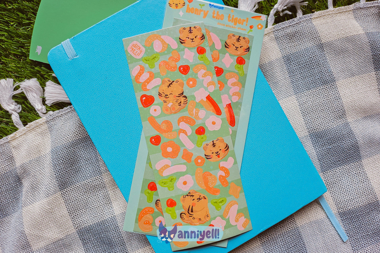 henry the tiger! Deco Sticker Sheet