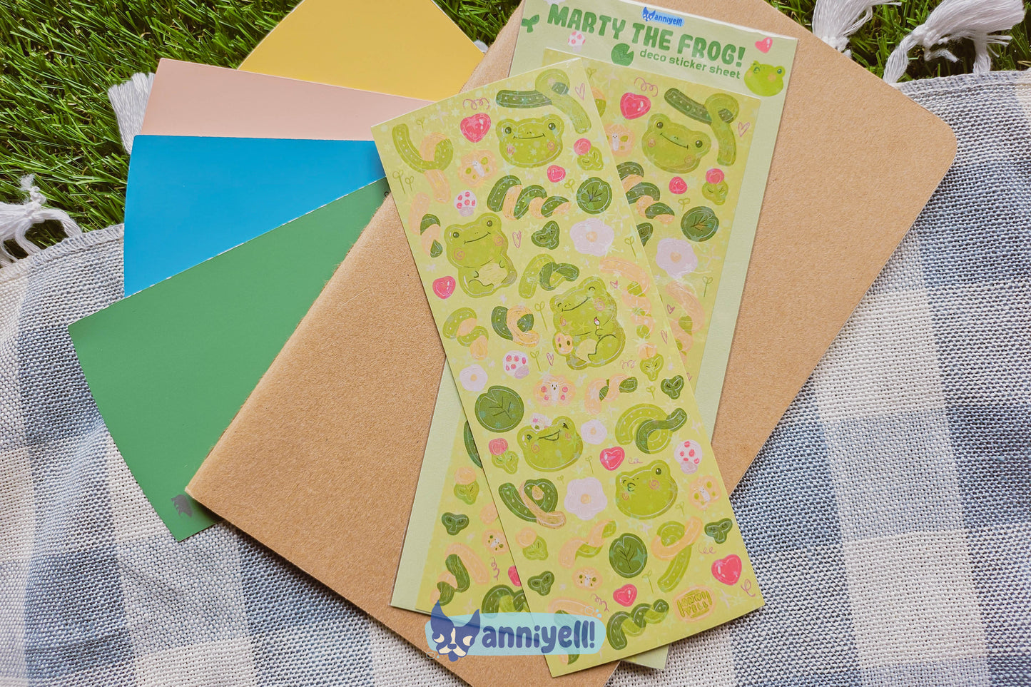marty the frog! Deco Sticker Sheet