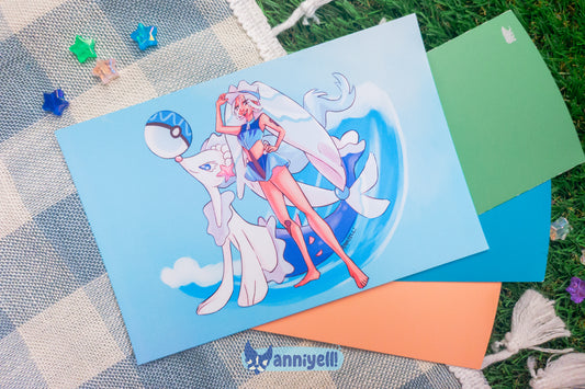 water miku Postcard Mini Art Print