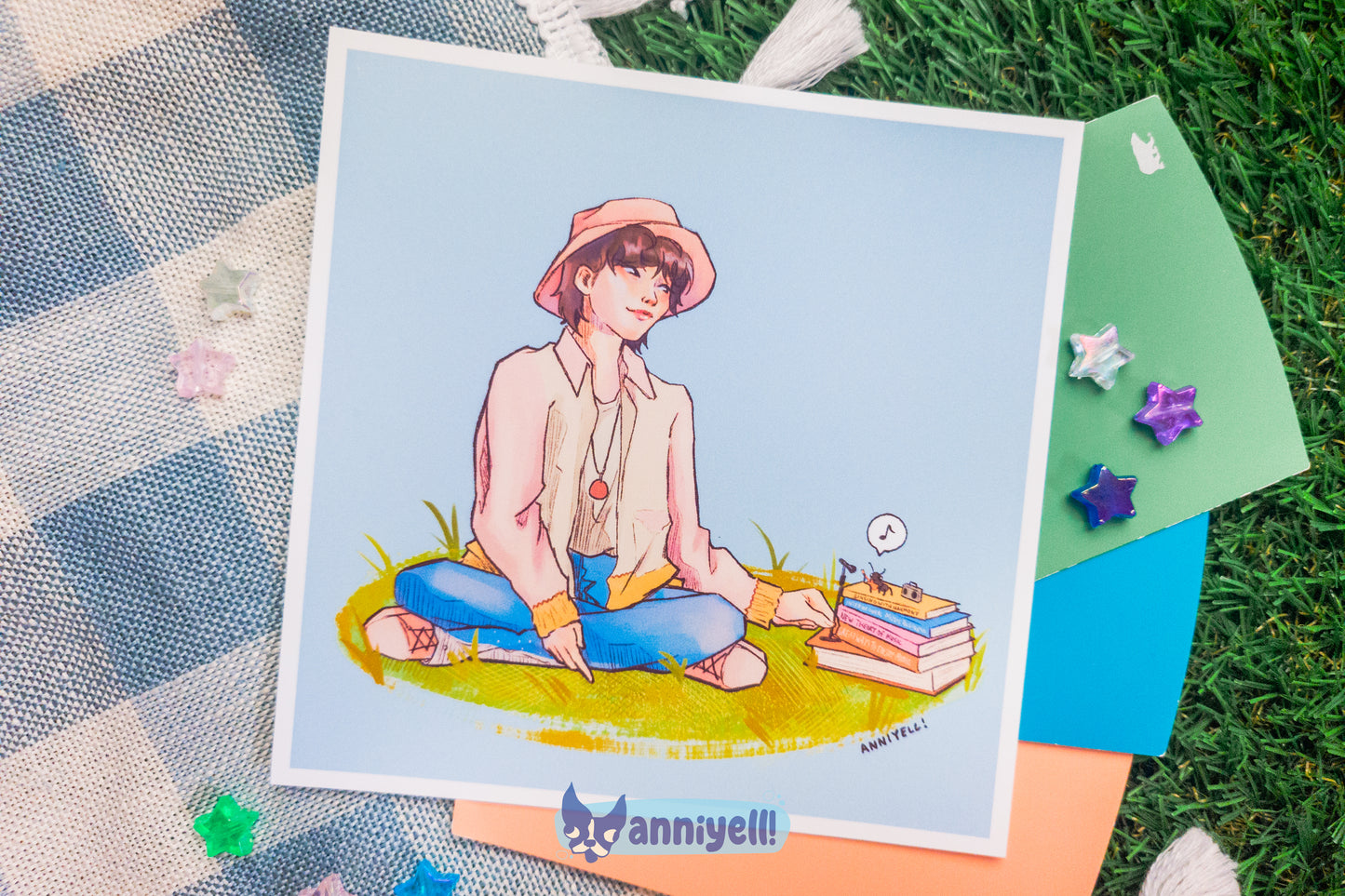 woozi + friend Postcard Mini Art Print