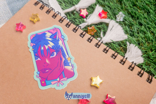 starry eyed Die-Cut Sticker