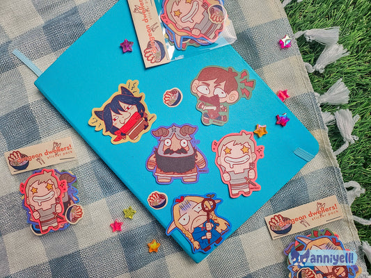 dungeon dwellers! Sticker Pack