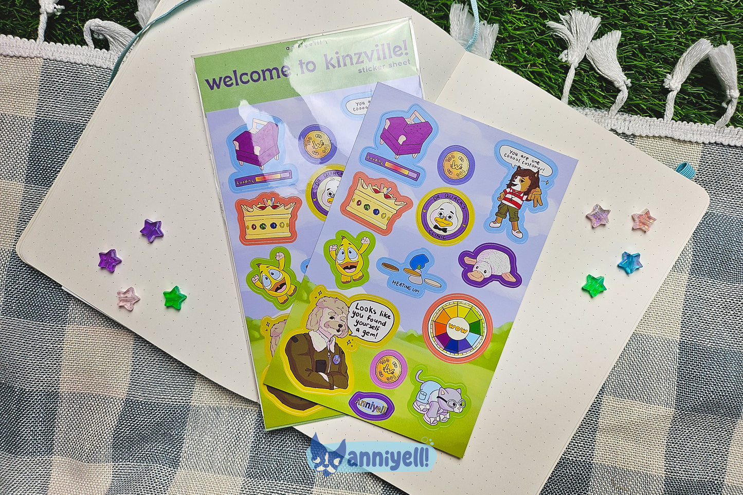 welcome to kinzville! Sticker Sheet