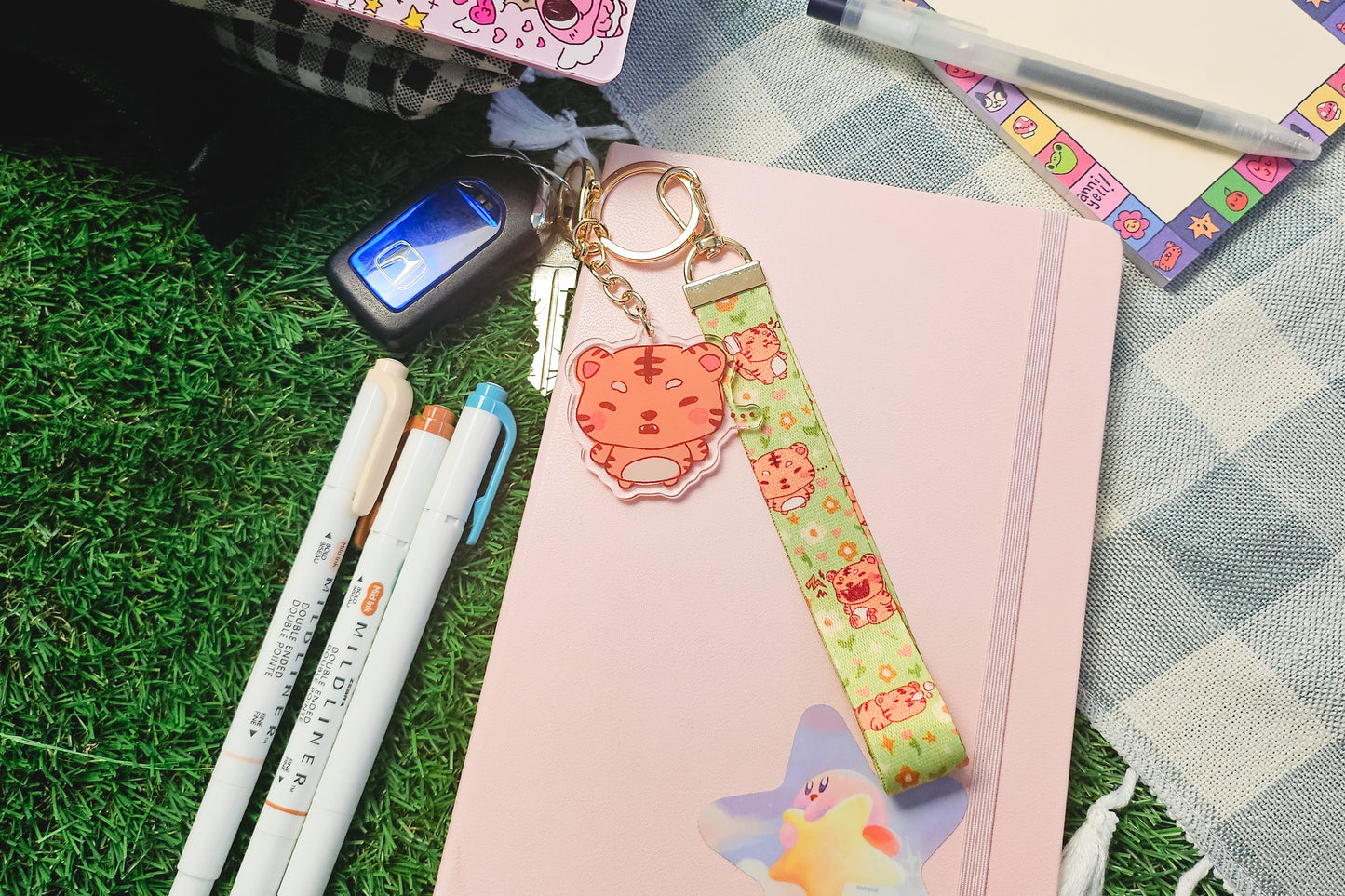 lil tigers Wrist Lanyard Keychain