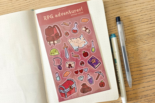 rpg adventurer! Sticker Sheet
