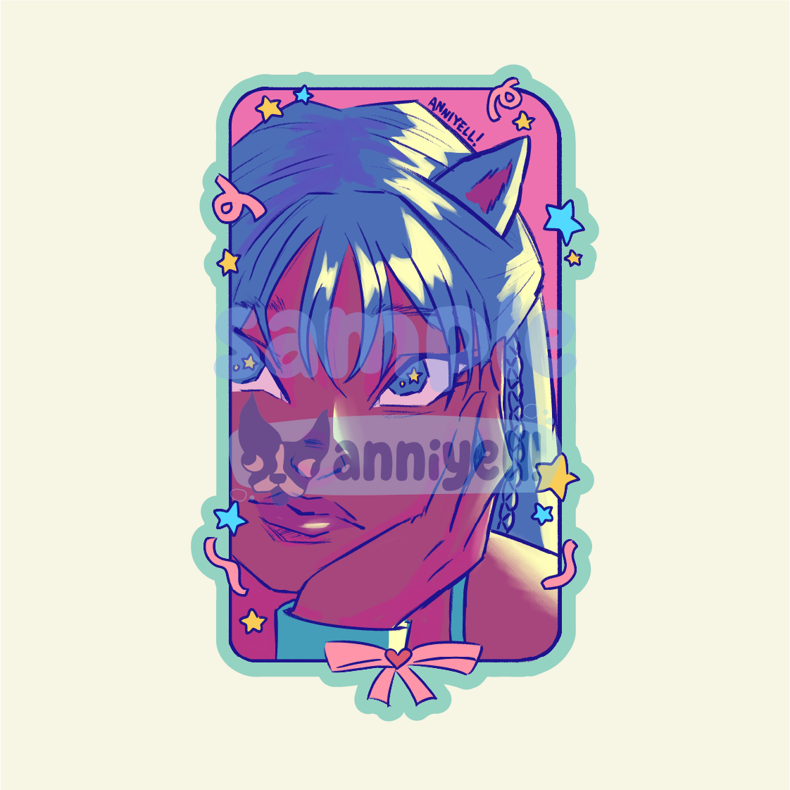 starry eyed Die-Cut Sticker