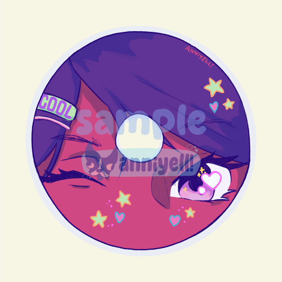 cd wink Die-Cut Sticker