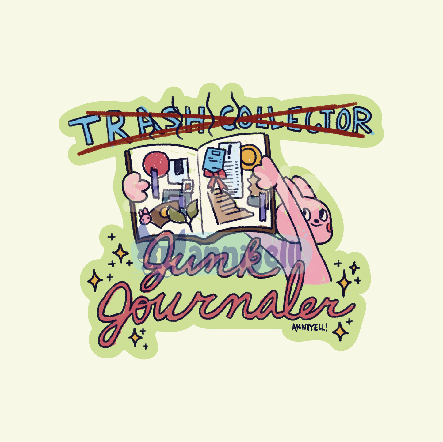 junk journaler Die-Cut Sticker
