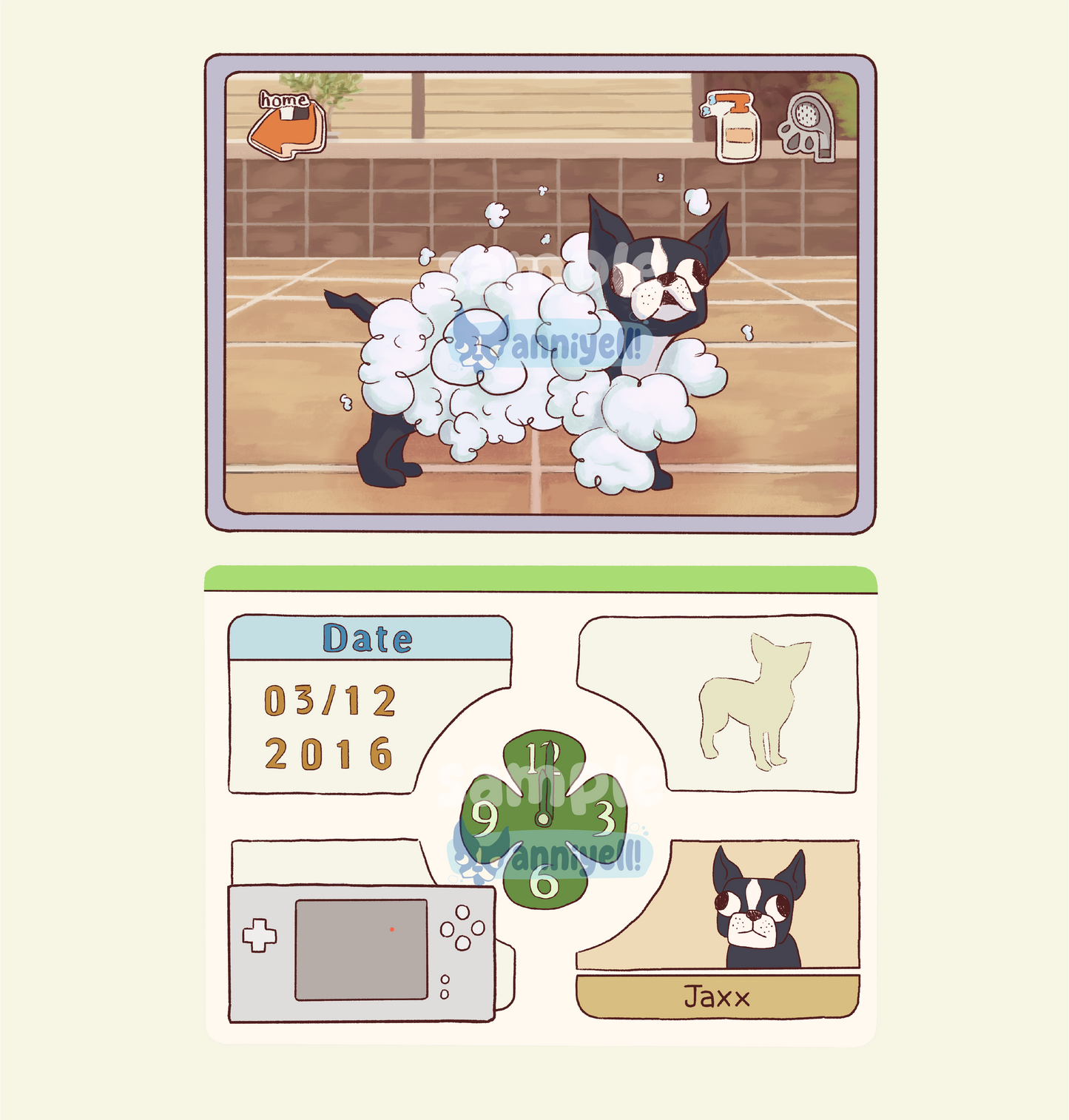 bathtime! Shaker Acrylic Keychain