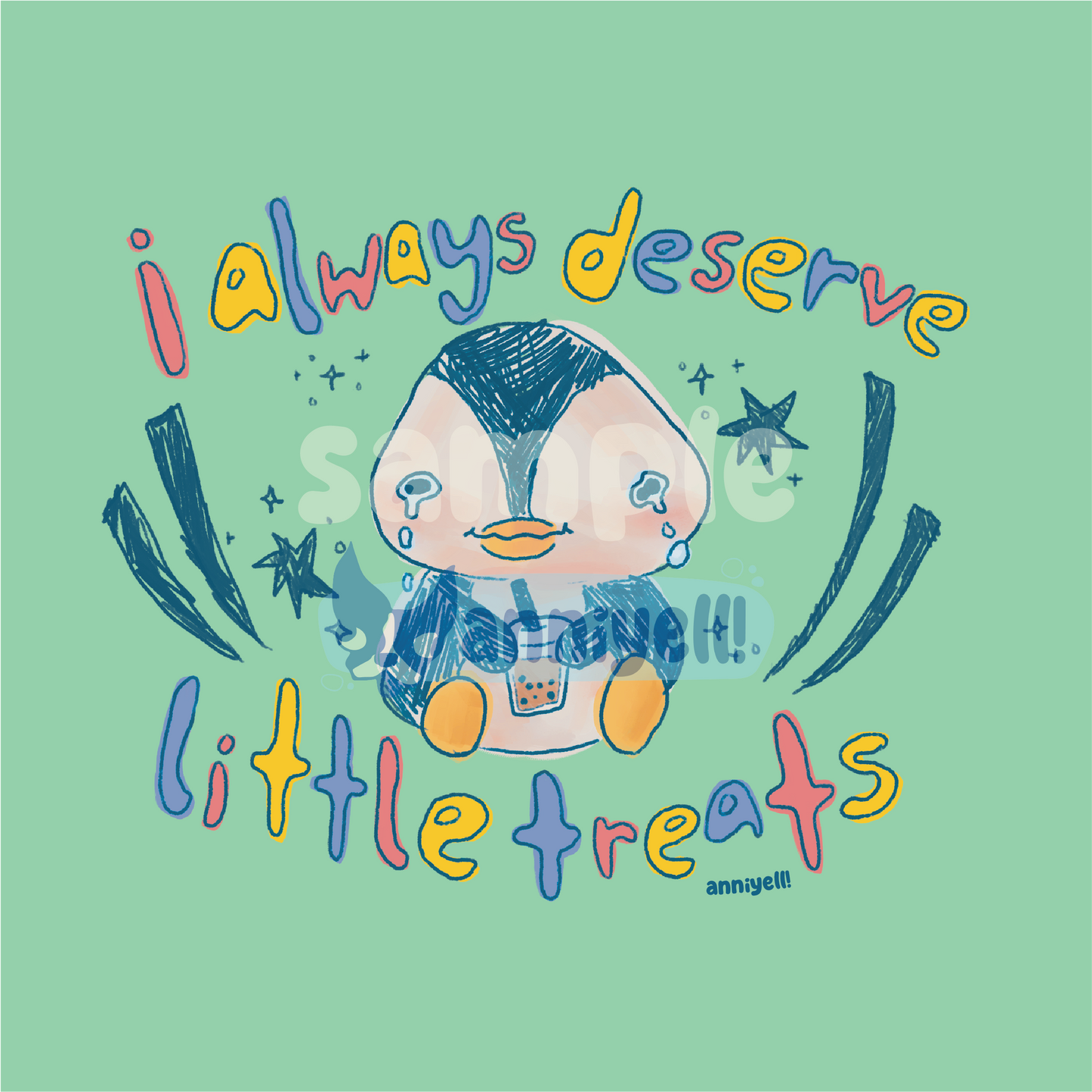 always deserve little treats Mini Art Print