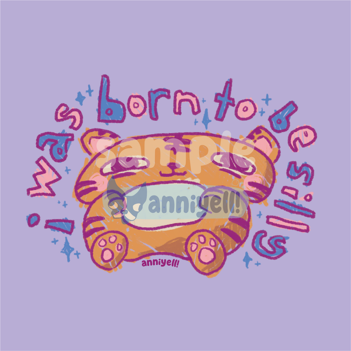 born to be silly Mini Art Print