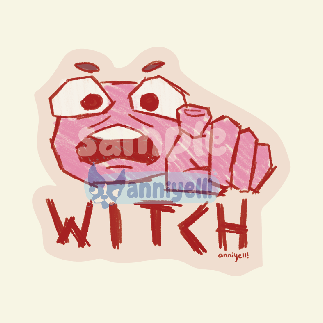 WITCH Die-Cut Sticker