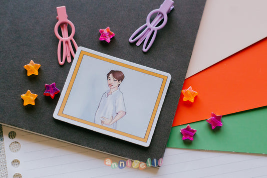 good boy jimin Die-Cut Sticker