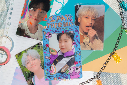 I PAY THEIR BILLS PVC Photocard Holder
