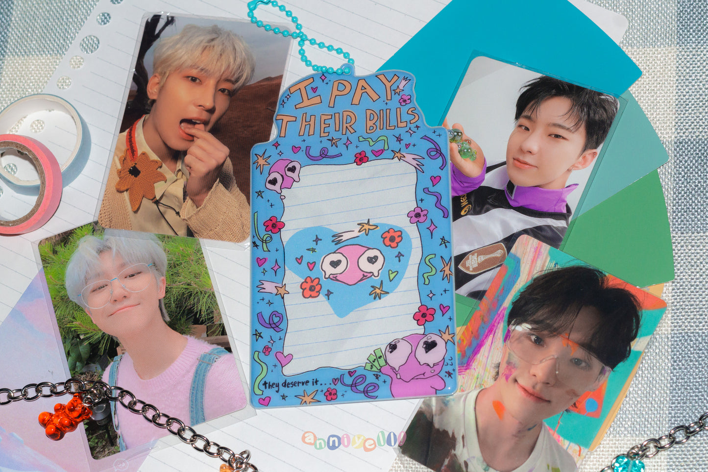 I PAY THEIR BILLS PVC Photocard Holder