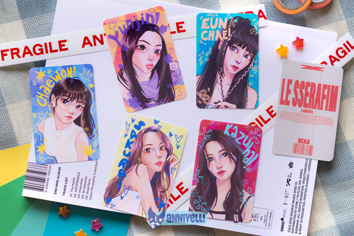 LE SSERAFIM Art Photocards