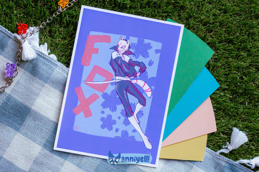 P5 Fox Art Print