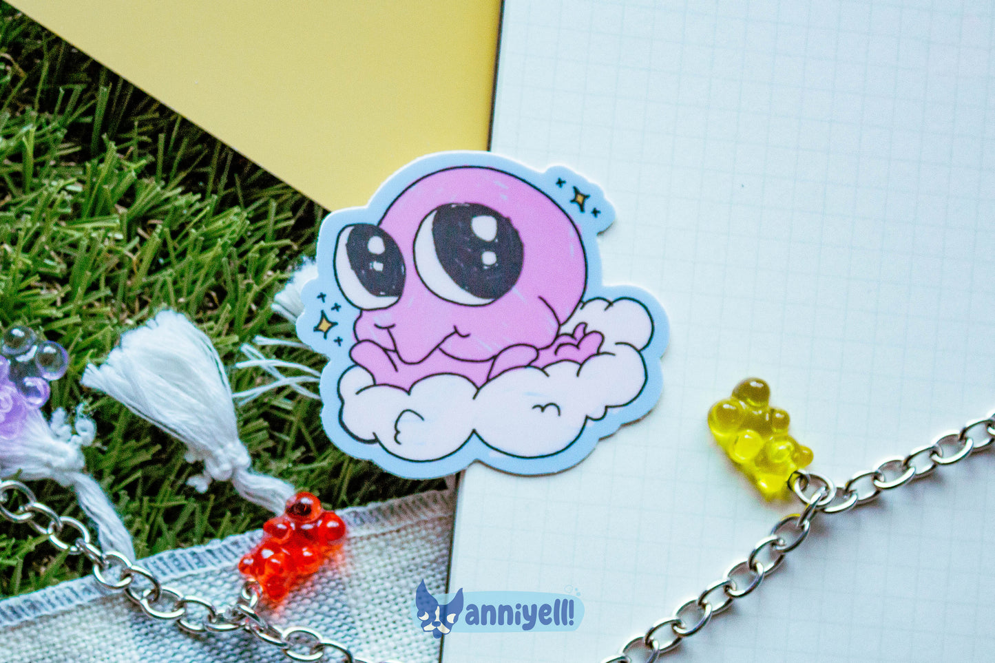cloud grog Die-Cut Sticker