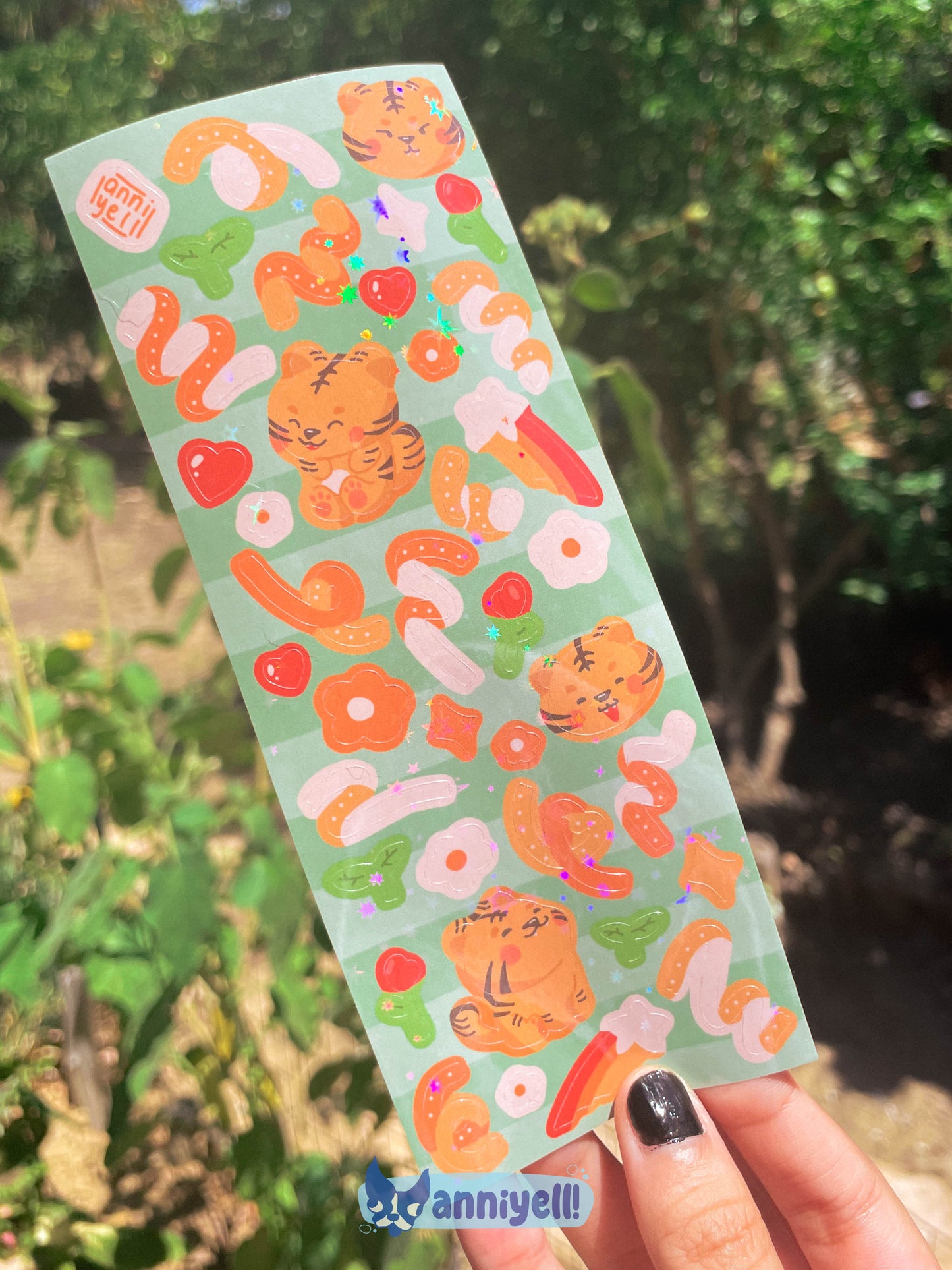 henry the tiger! Deco Sticker Sheet