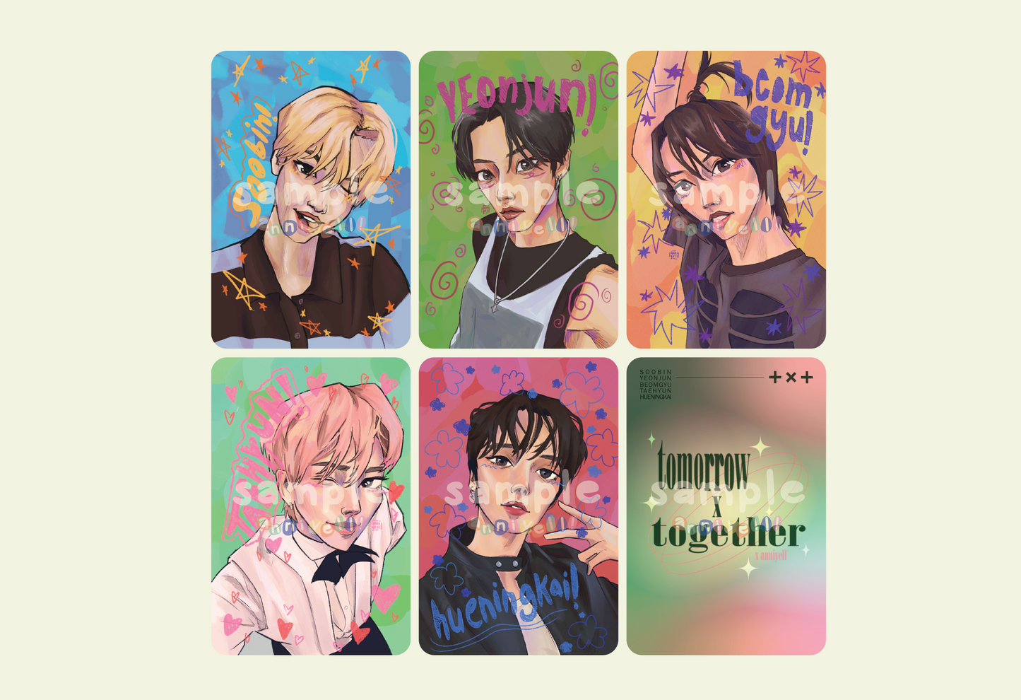 TXT Art Photocards
