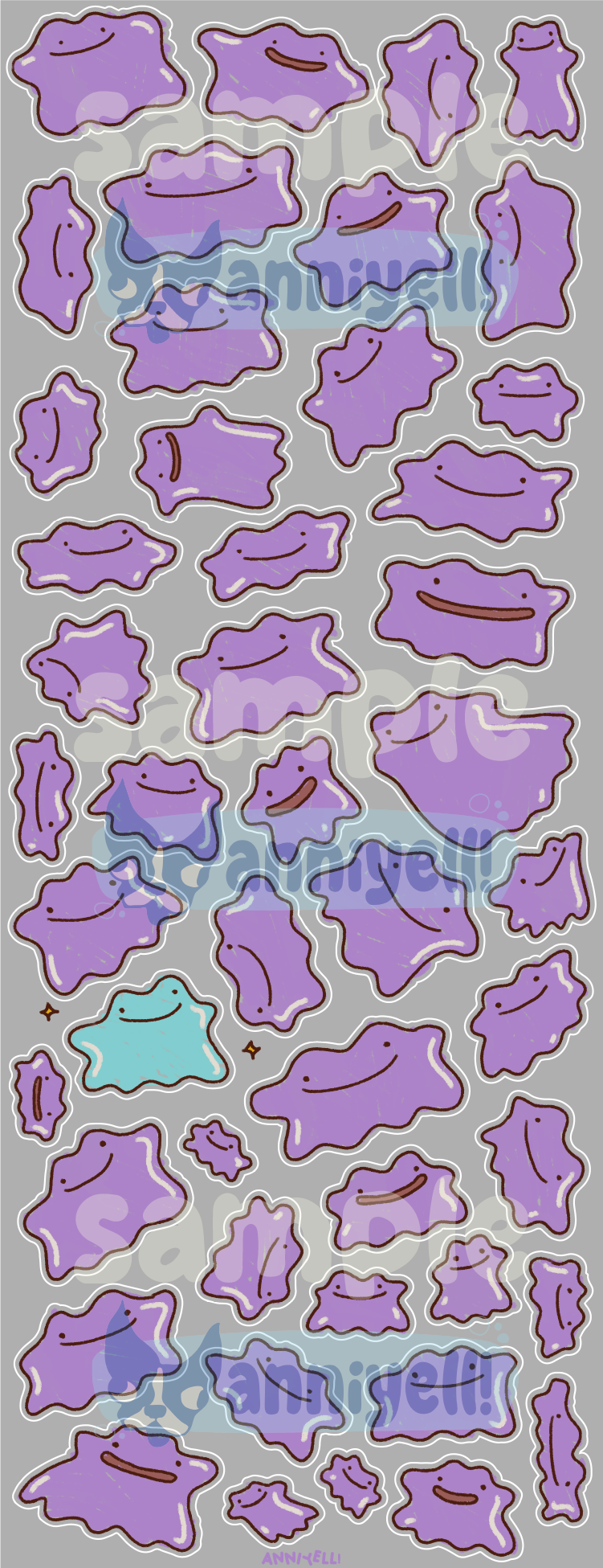 gooey! Clear Deco Sticker Sheet