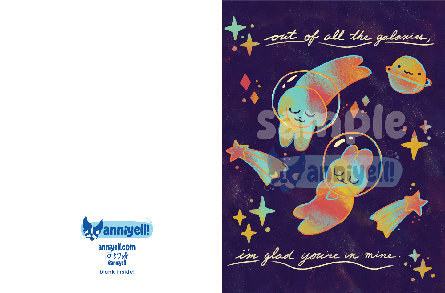 galaxies Greeting Card