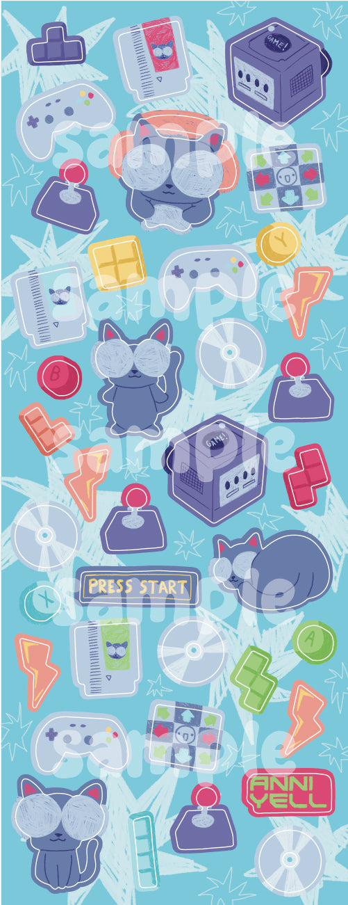 gamer woo! Deco Sticker Sheet
