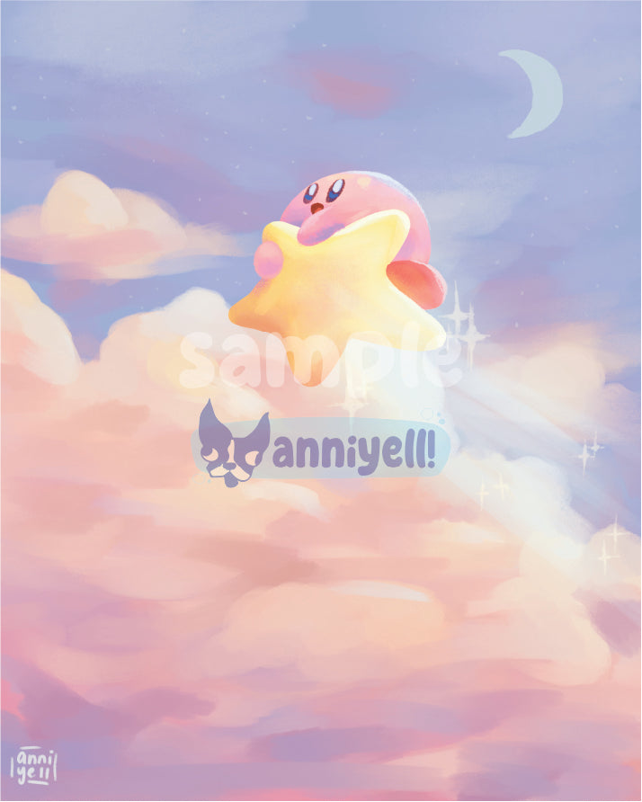 flyin' kirby Art Print