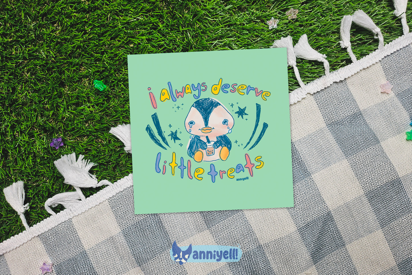 always deserve little treats Mini Art Print