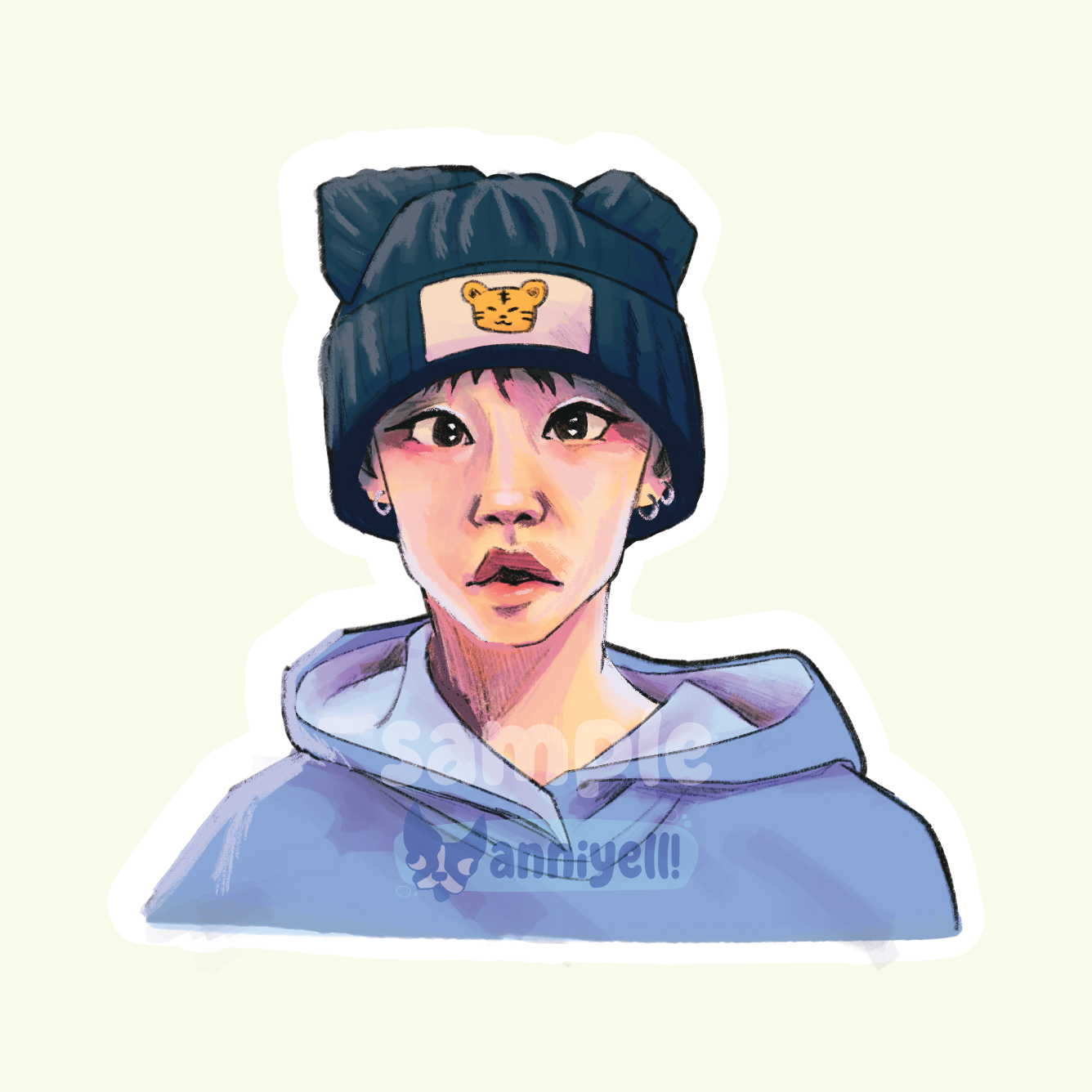 loverboy hoshi Die-Cut Sticker