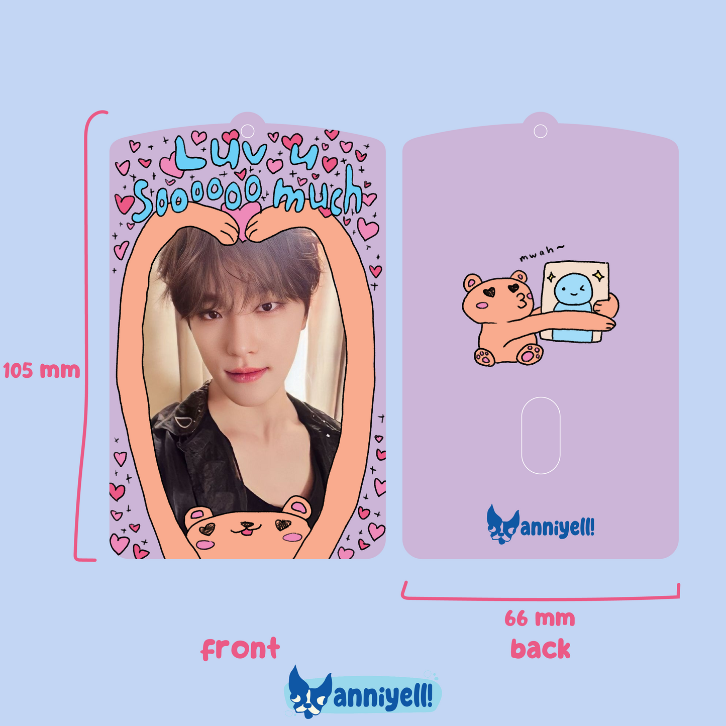 Luv u soooooo much Acrylic Photocard Holder