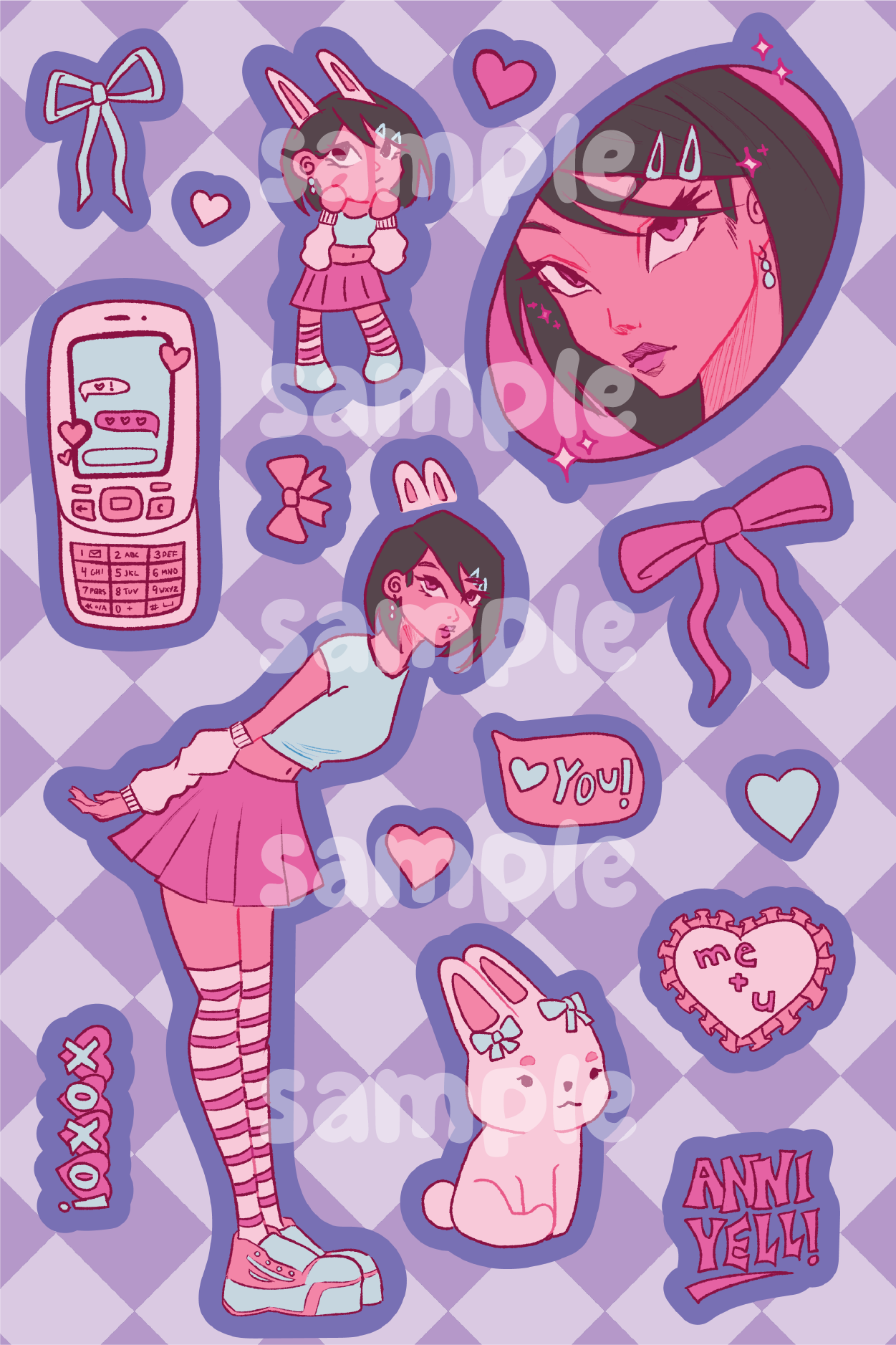 LUVR GRL! Sticker Sheet