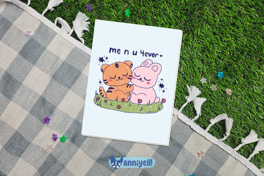 me n u 4ever Greeting Card