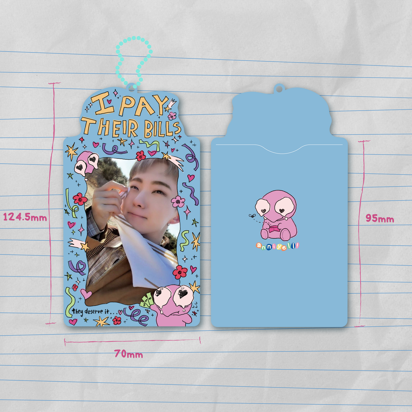 I PAY THEIR BILLS PVC Photocard Holder