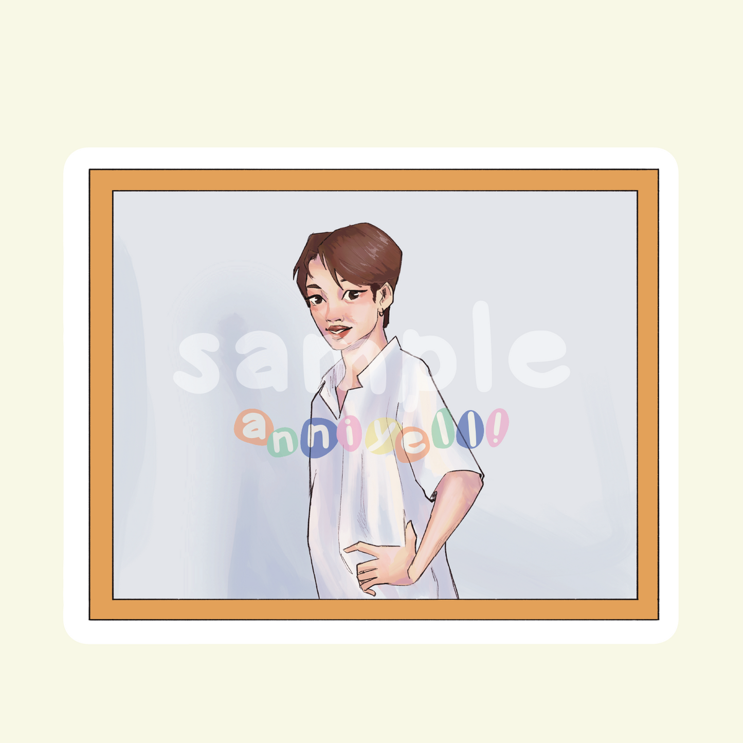 good boy jimin Die-Cut Sticker