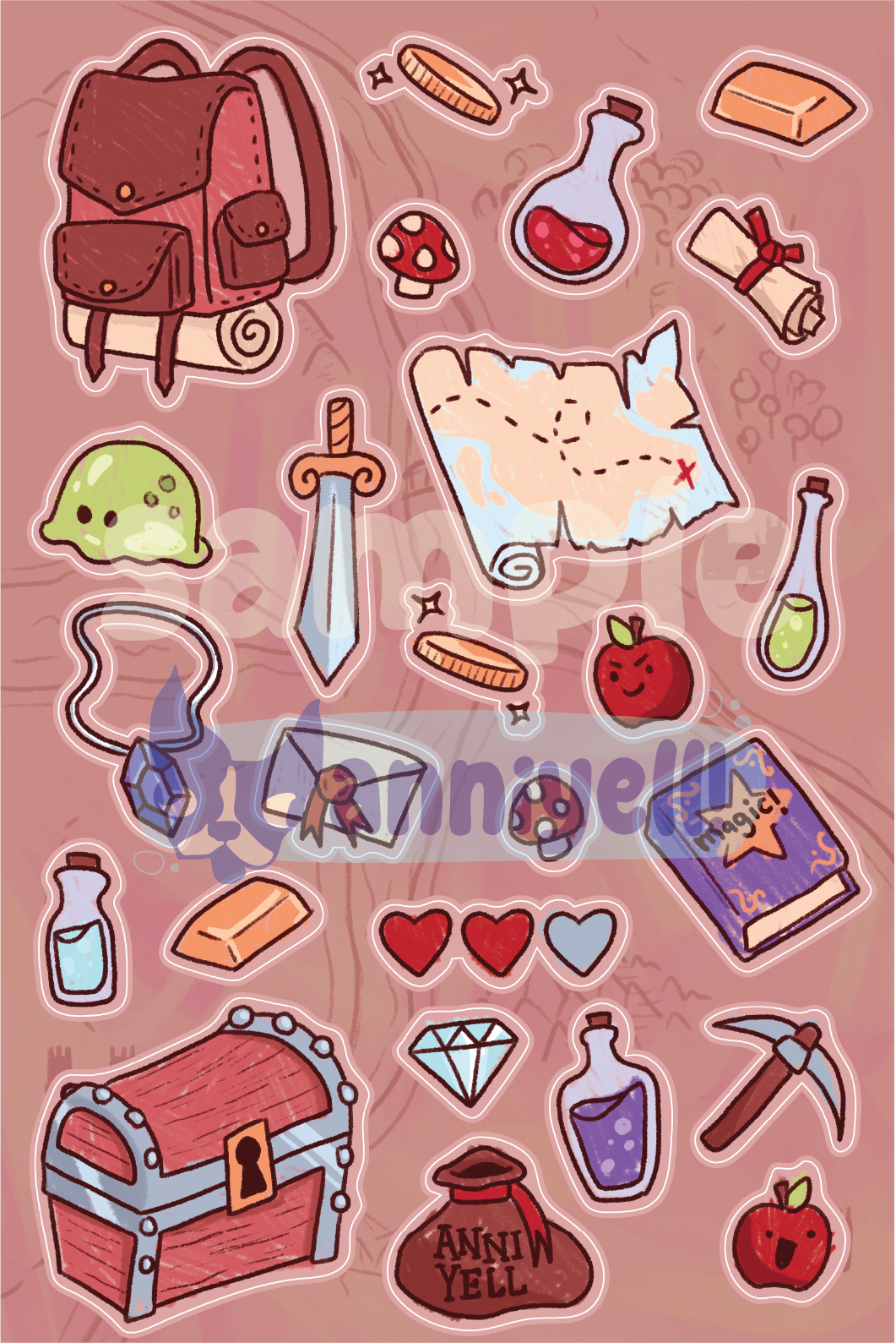 rpg adventurer! Sticker Sheet