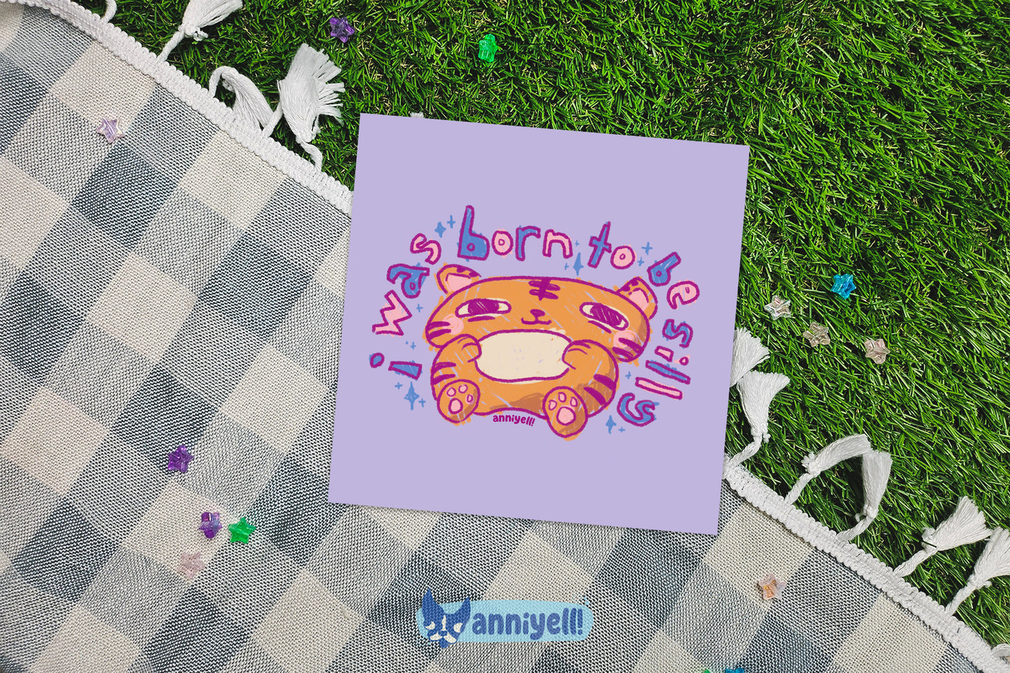 born to be silly Mini Art Print