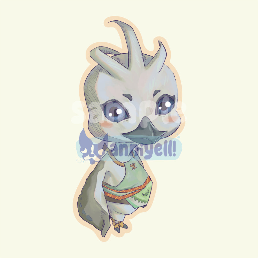 baby tulin Die-Cut Sticker
