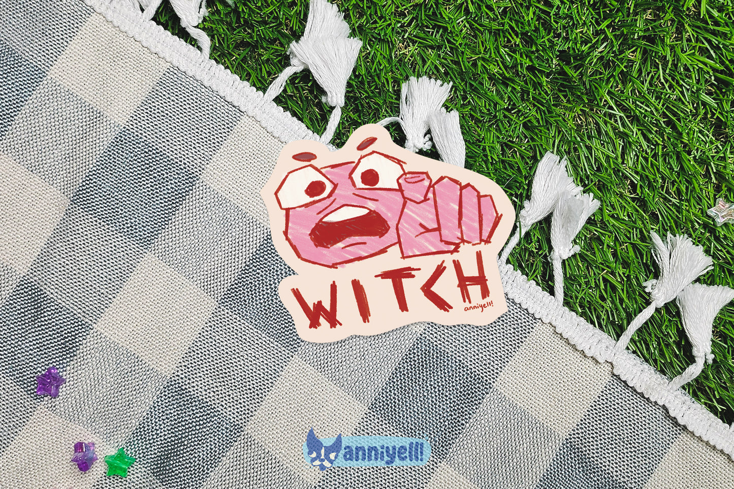 WITCH Die-Cut Sticker