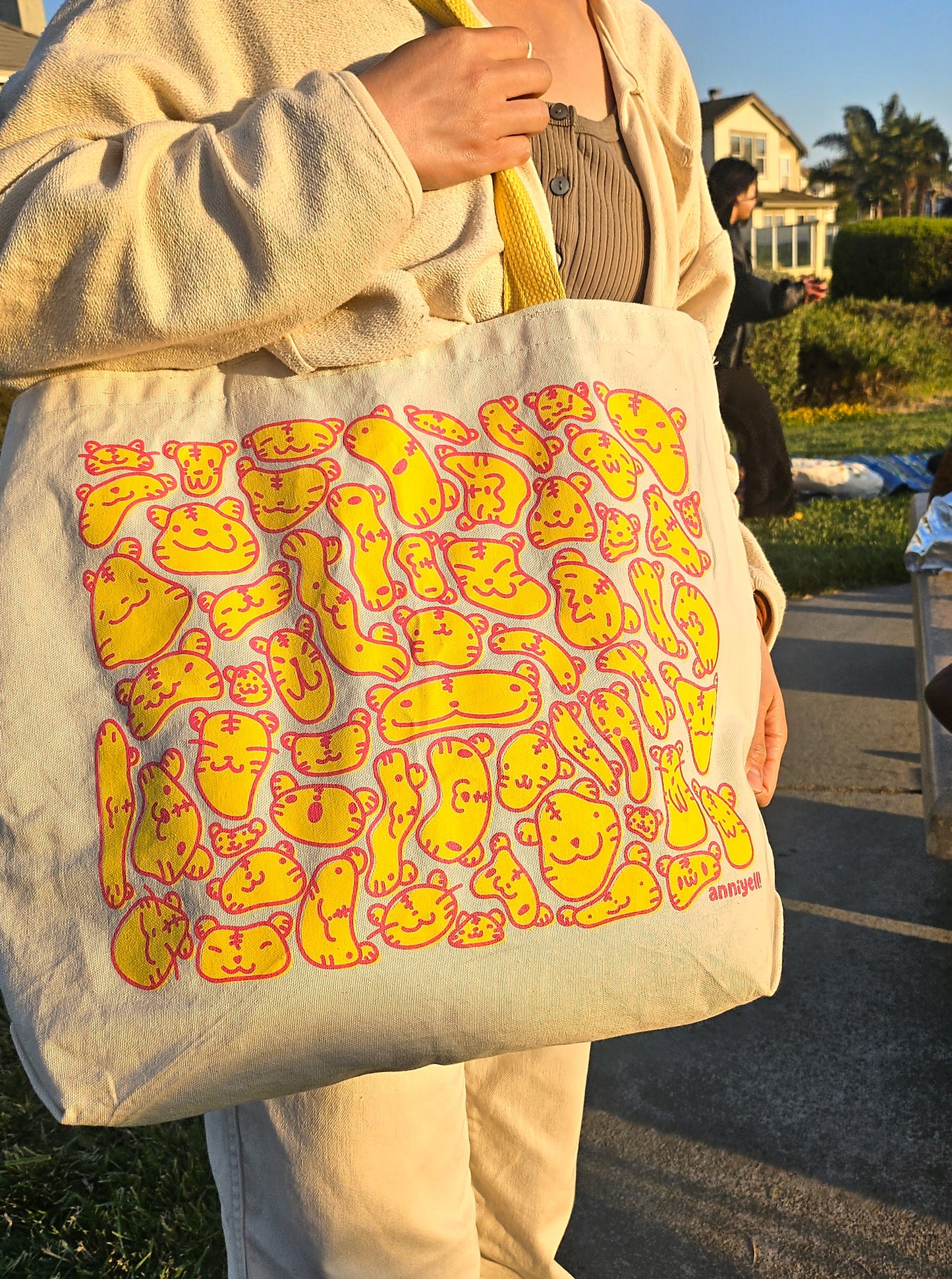 silly tigers! Jumbo Tote Bag