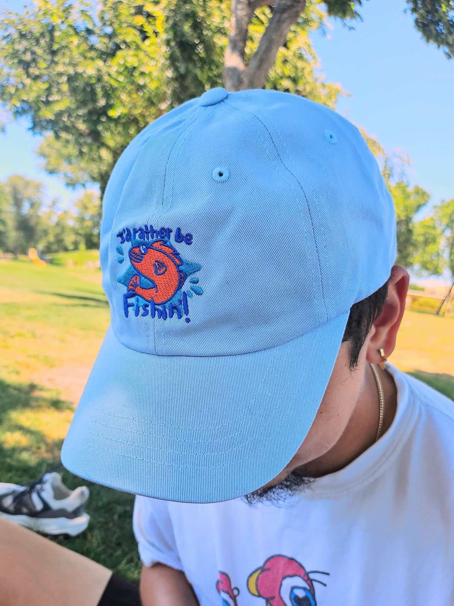 I'd rather be fishin'! Baseball Hats