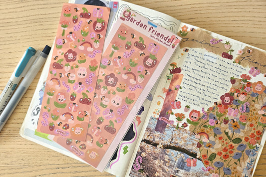 garden friends! Deco Sticker Sheet
