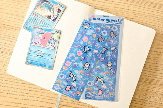 water types! Deco Sticker Sheet