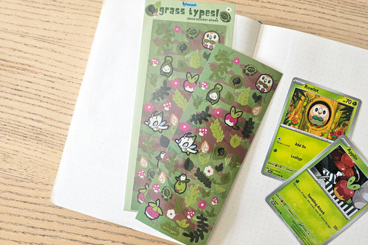 grass types! Deco Sticker Sheet