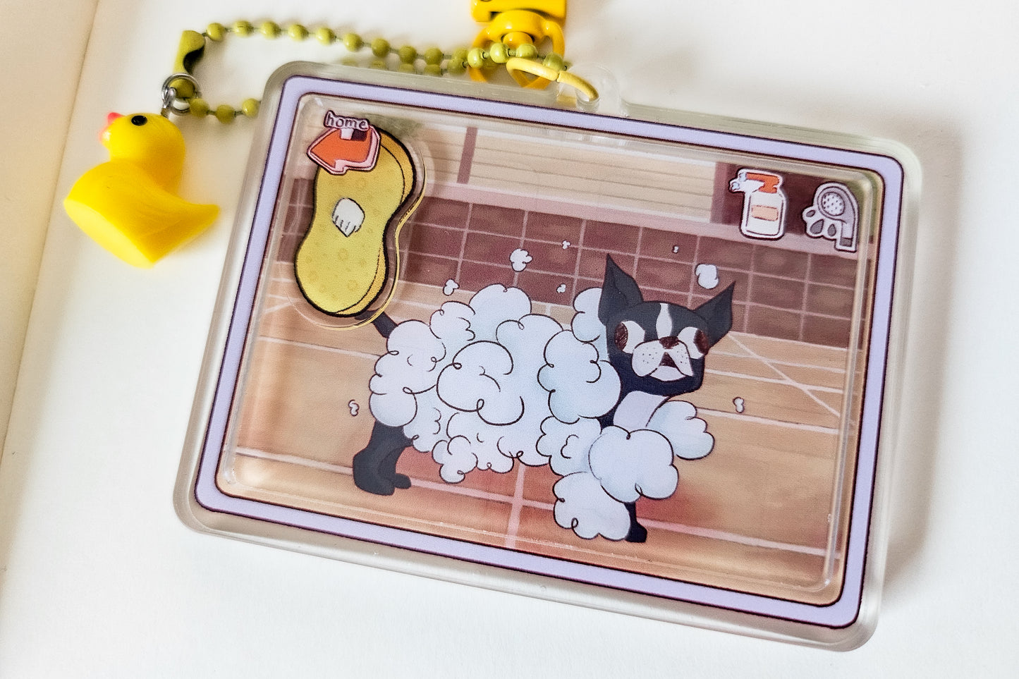bathtime! Shaker Acrylic Keychain
