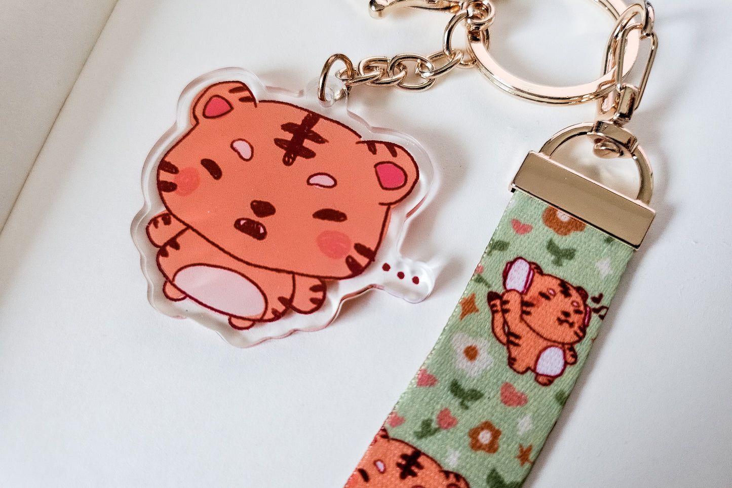 lil tigers Wrist Lanyard Keychain