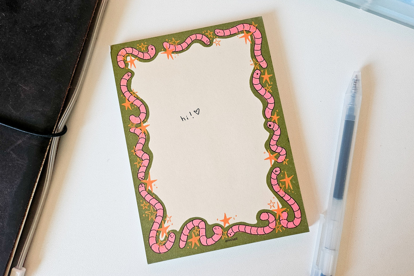 wiggly worms Memo Pad