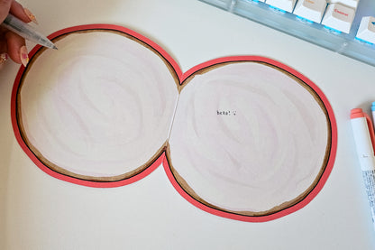 cream cheese bagel Greeting Card
