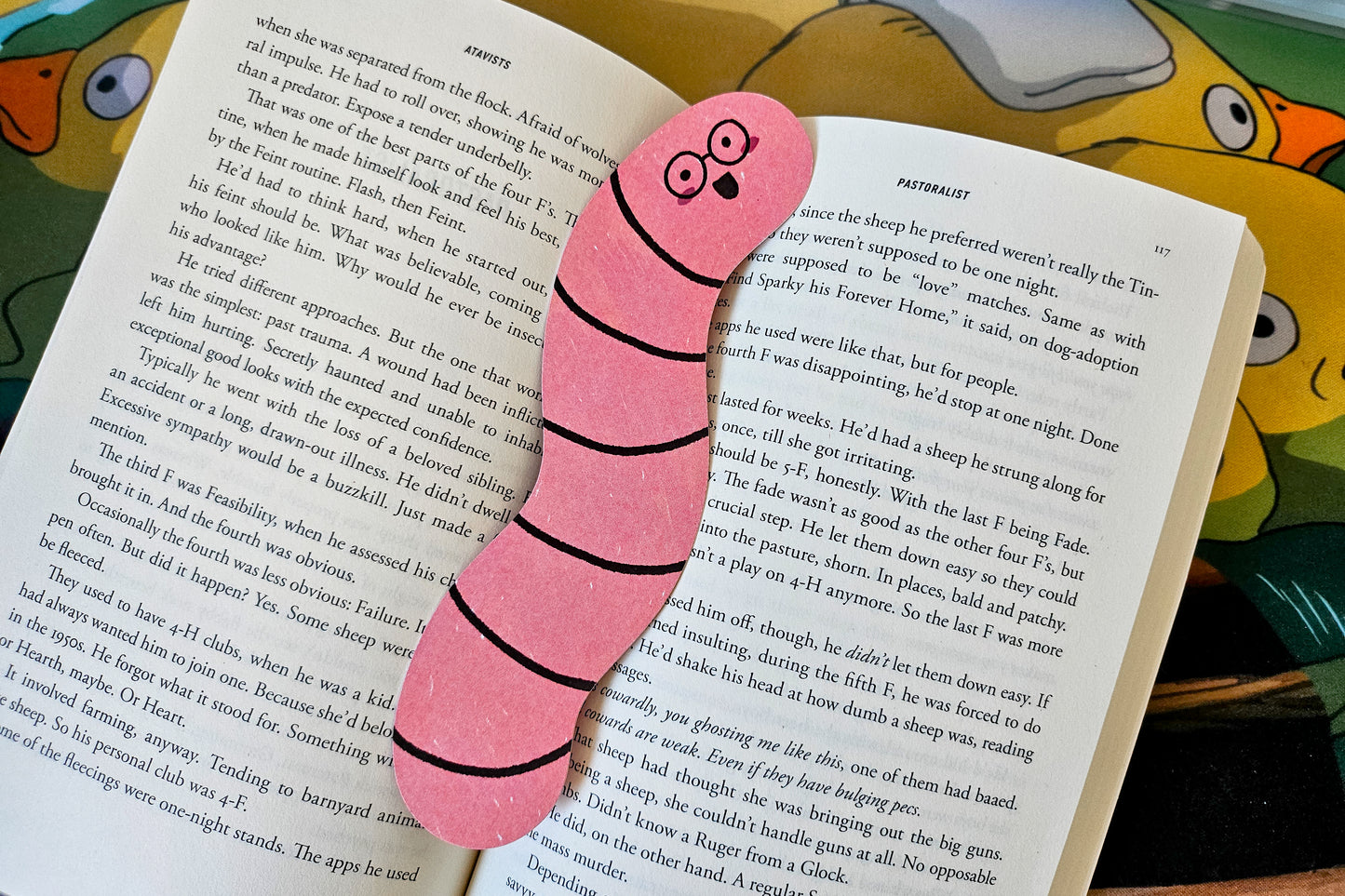 nerd worms Bookmark