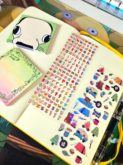 lets go camping! Deco Sticker Sheet